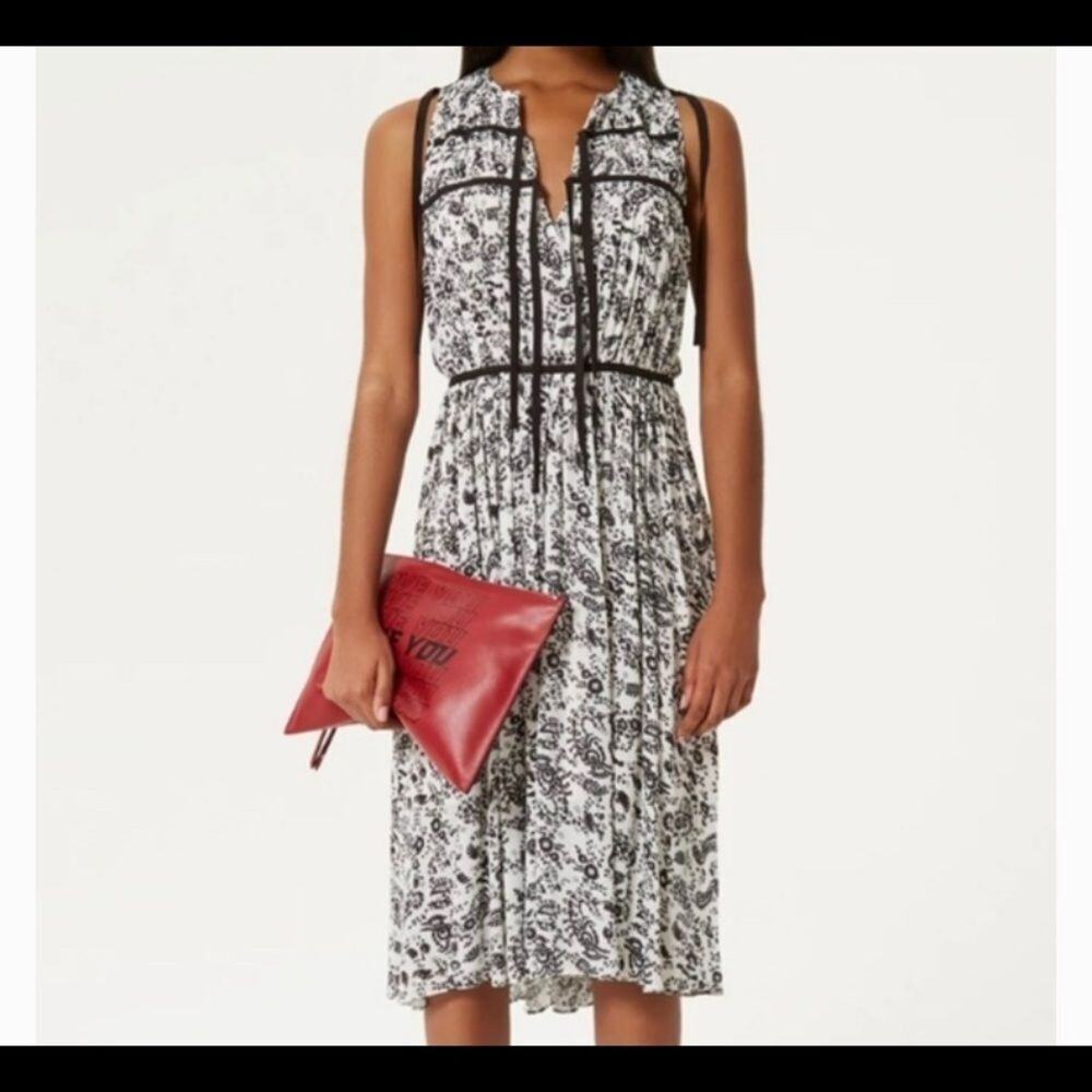 REBECCA MINKOFF BLACK & WHITE DRESS‎ S
